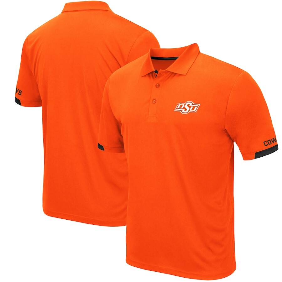 

Поло с коротким рукавом Colosseum Oklahoma State Cowboys, оранжевый