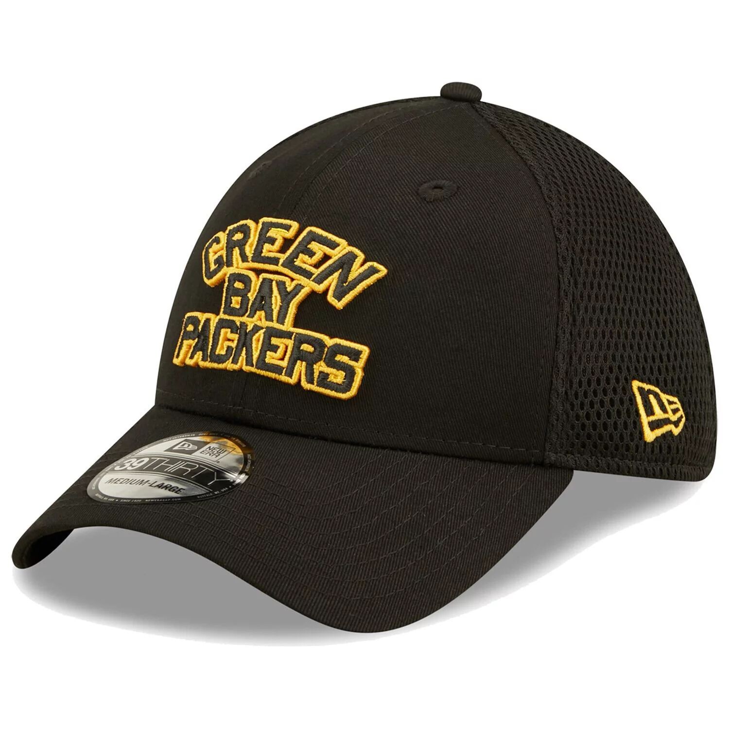 

Мужская кепка New Era Black Green Bay Packers Team Neo 39THIRTY Flex Hat