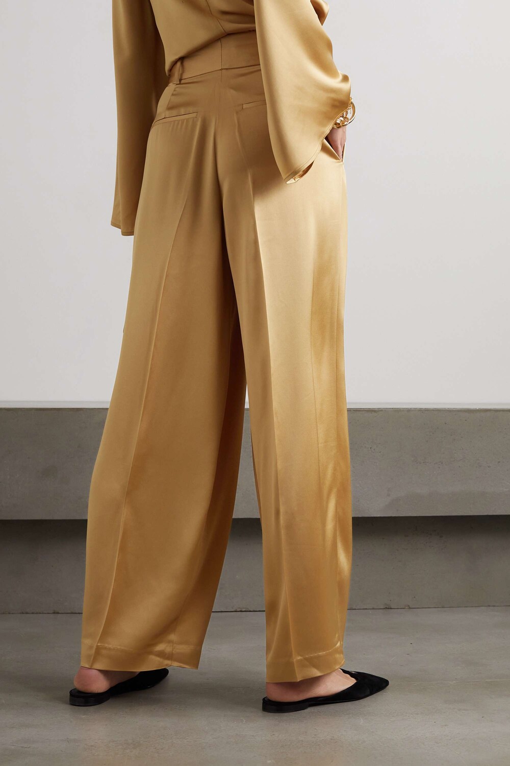 

BY MALENE BIRGER широкие атласные брюки Fallapella, Коричневый