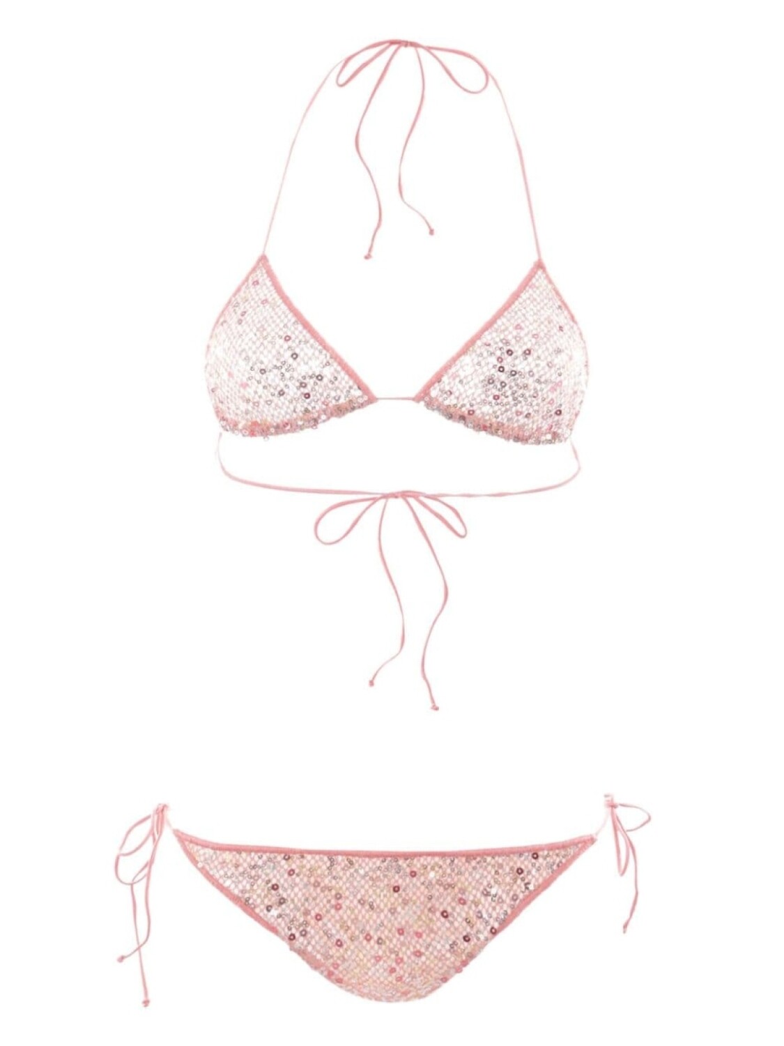 

Oséree бикини Netquins Microkini с пайетками, розовый