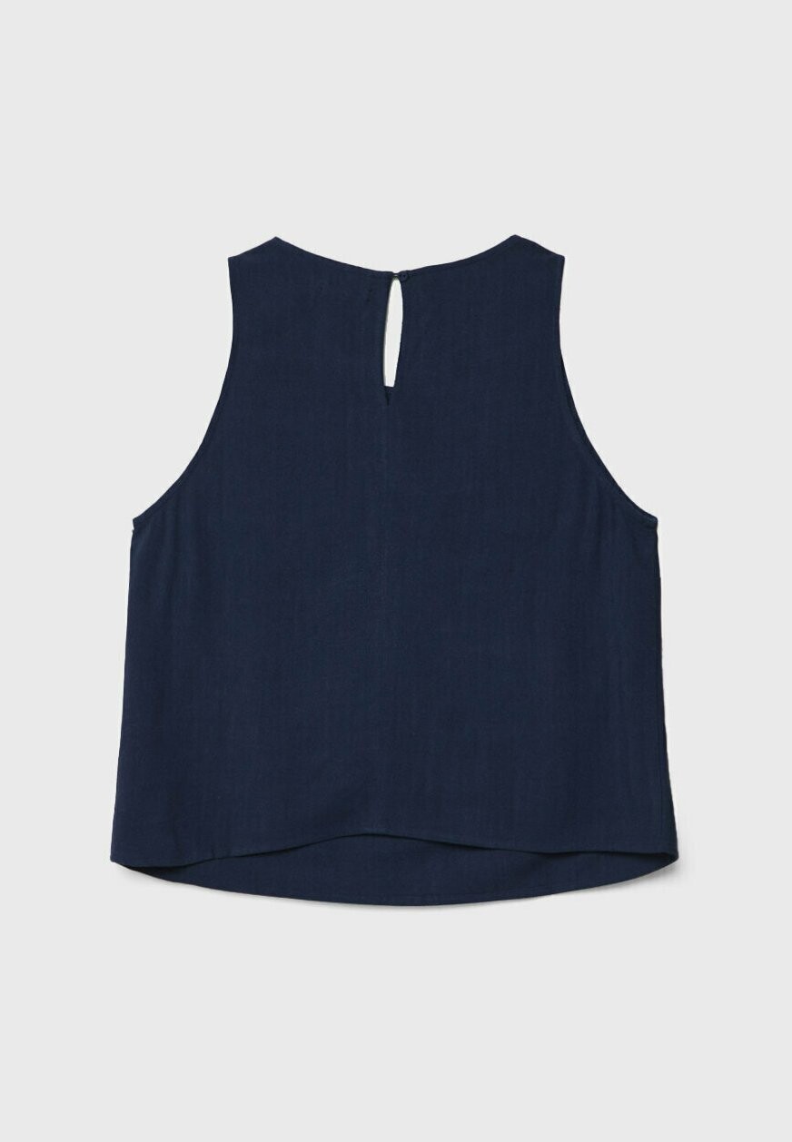 

Блуза FLOWING RACERBACK Stradivarius, темно-синий