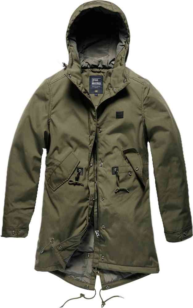 женская куртка парка alpha industries m 65 fishtail parka зелёный размер s Женская куртка Britt Vintage Industries, оливковое