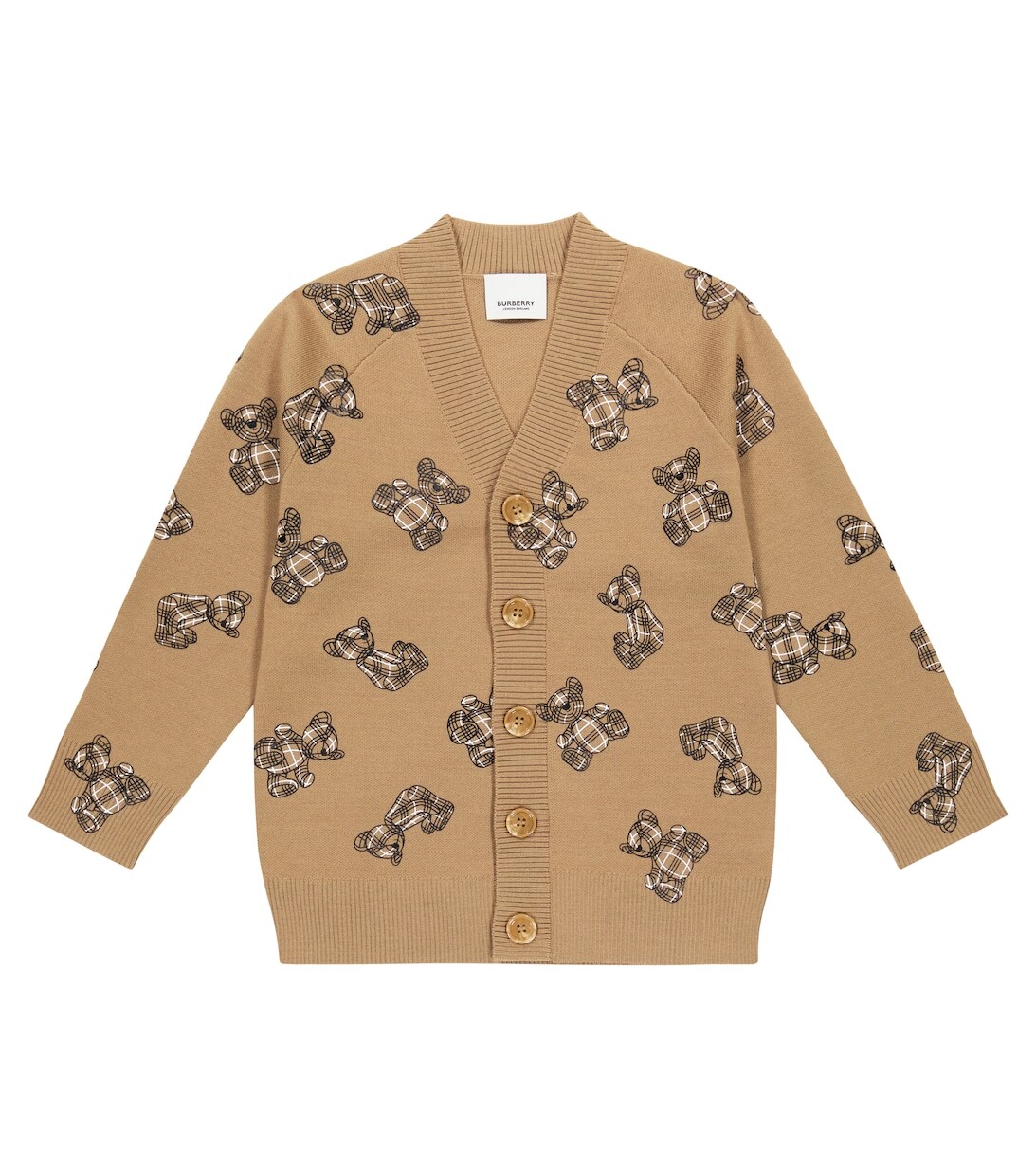 

Кардиган из смесовой шерсти Burberry, бежевый