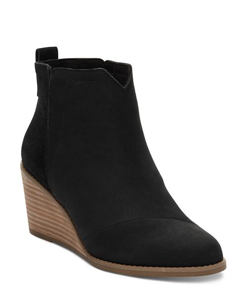 

Женские ботинки Clare Notch на танкетке с молнией TOMS, цвет Black