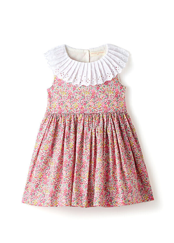 

Платье для девочки цвета Флоренции розового цвета из ткани Liberty Petit Coral, розовый