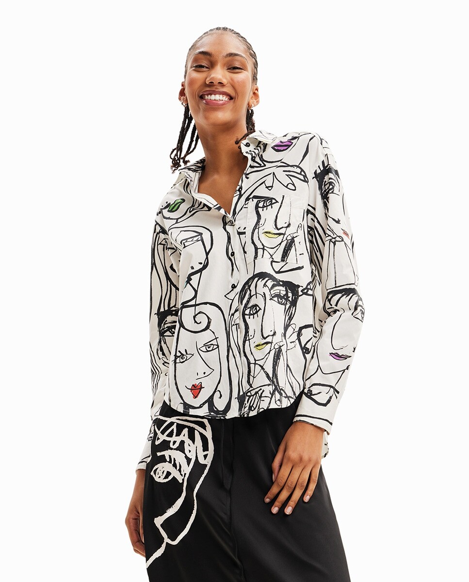 

Рубашка Arty Faces Desigual, белый