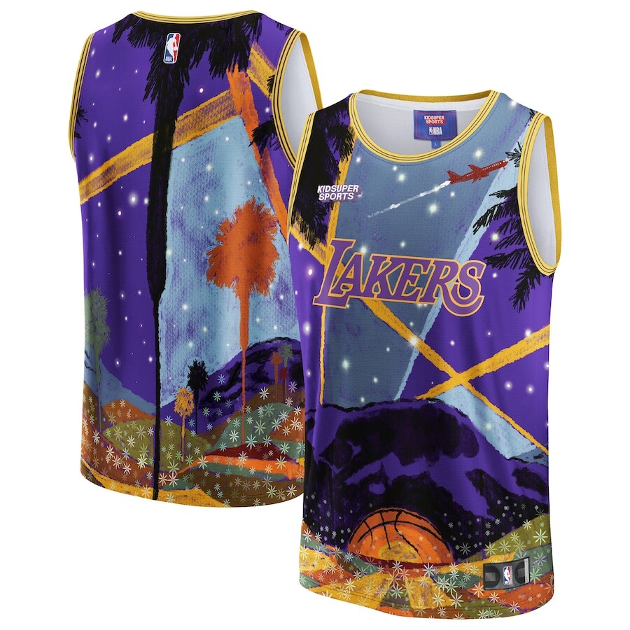 

Джерси KidSuper Los Angeles Lakers, фиолетовый