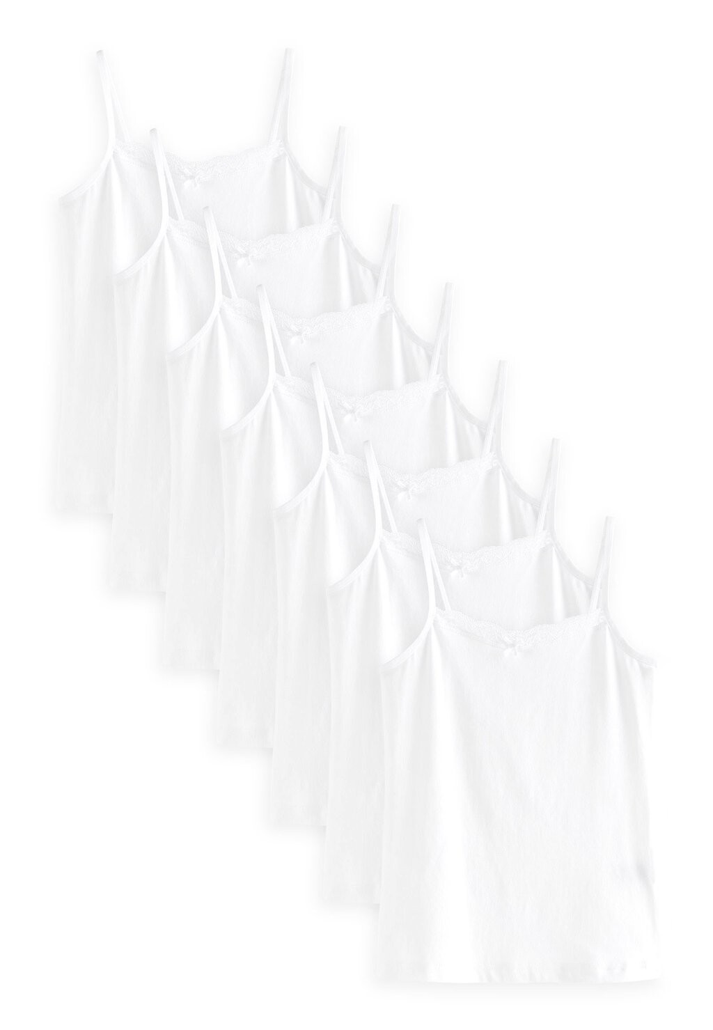 

Верх Strappy Cami Vests 7 Pack Next, белый