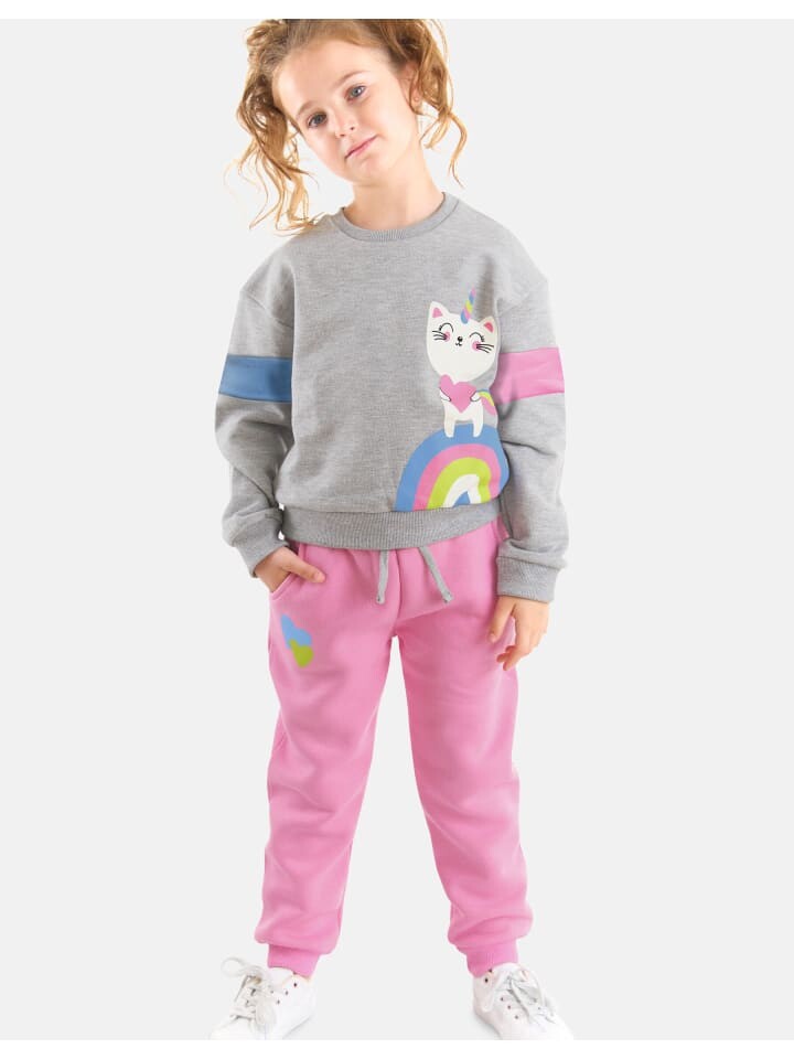

Спортивная куртка Denokids Trainingsanzug Rainbow Cat, серый