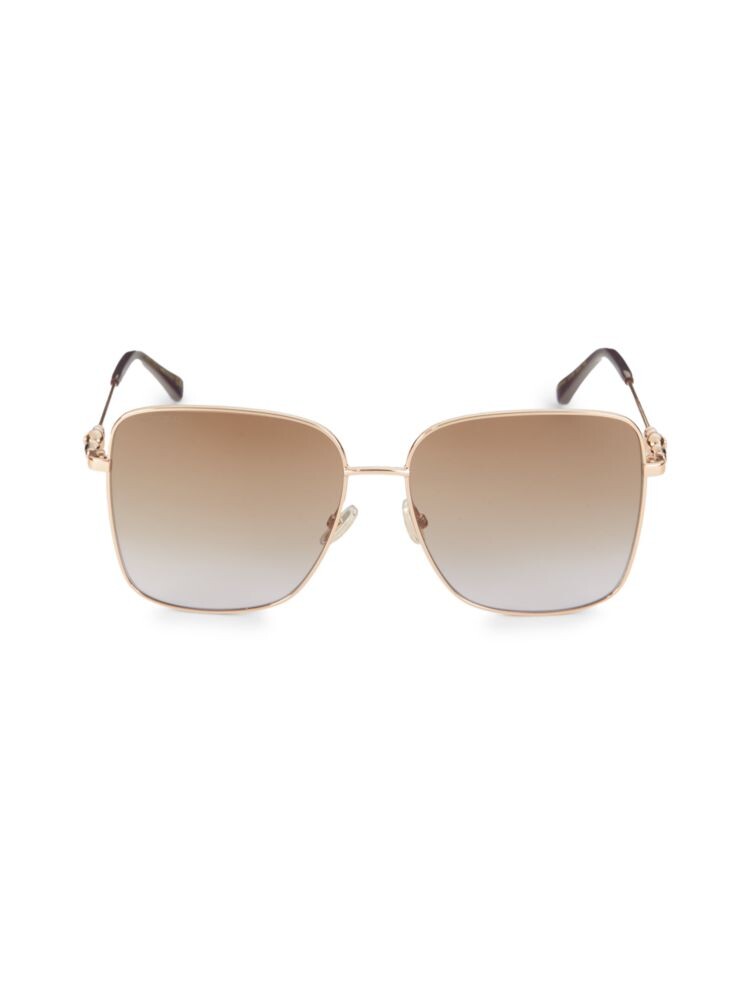 Квадратные солнцезащитные очки Hester 59MM Jimmy Choo, цвет Light Gold солнцезащитные очки jimmy choo kori g sk gold havn 20424106j60ha