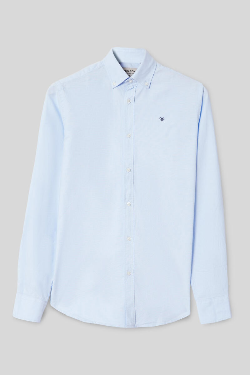 цена Оксфордская спортивная рубашка Silbon, синий