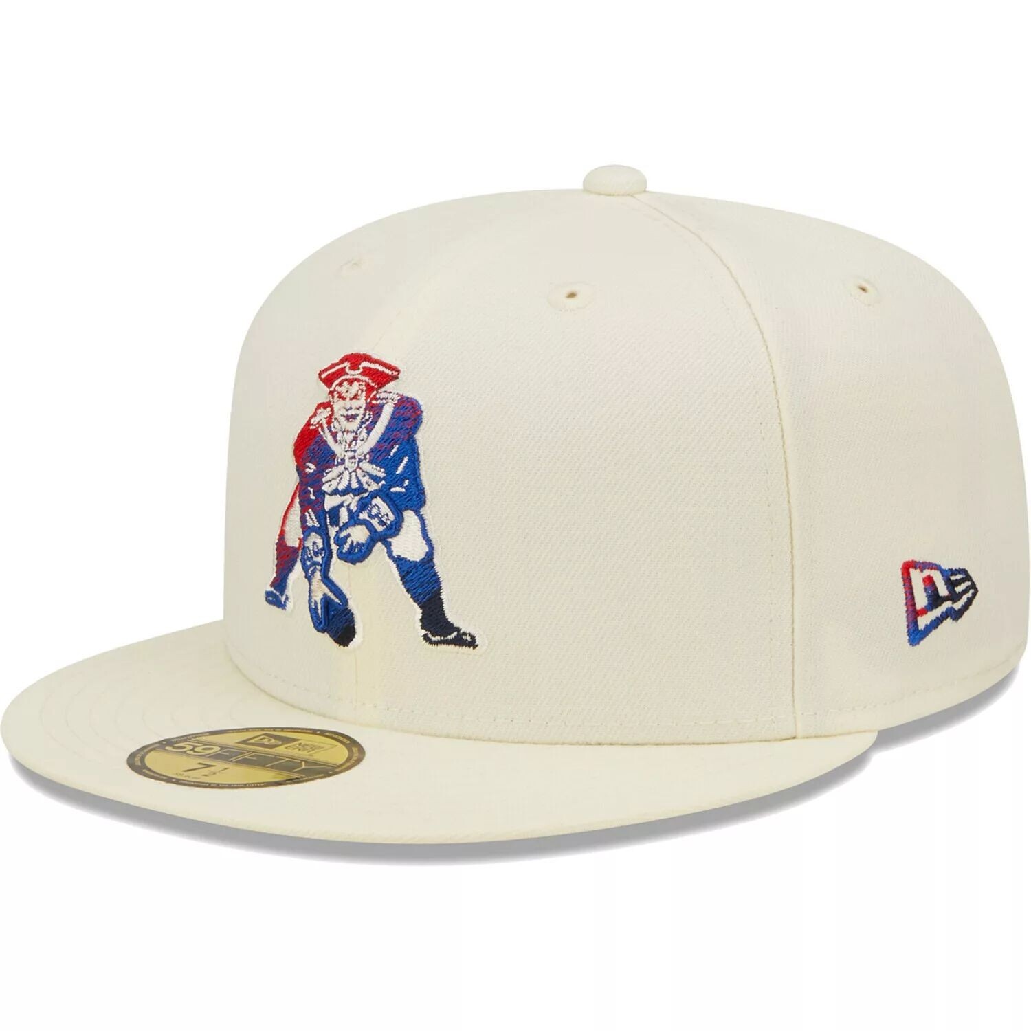 

Мужская облегающая шляпа New Era Cream New England Patriots Chrome Dim 59FIFTY