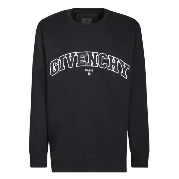 

Футболка slim fit sweatshirt with college logo embroidered Givenchy, черный