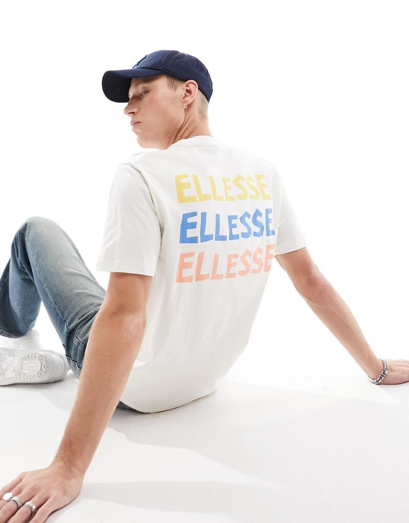 

Ellesse - Tresto - Футболка кремового цвета с логотипом на спине