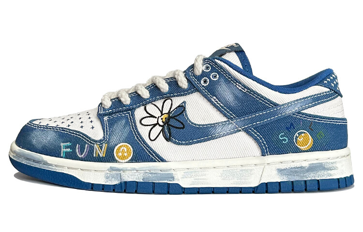 

Кроссовки Nike Dunk, синий/белый