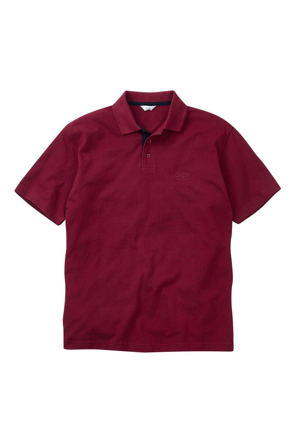 Рубашка поло с коротким рукавом Cotton Traders, красный