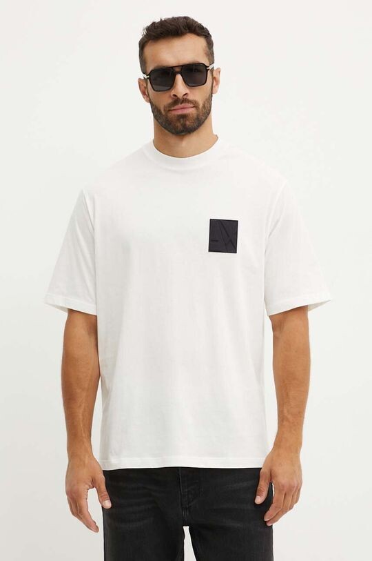 

Хлопковая футболка Armani Exchange, белый