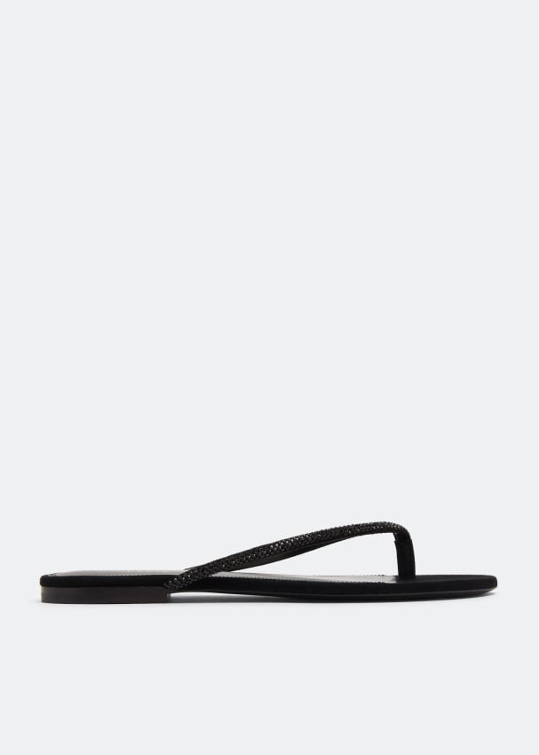 

Сандалии Saint Laurent Joni Flat, черный