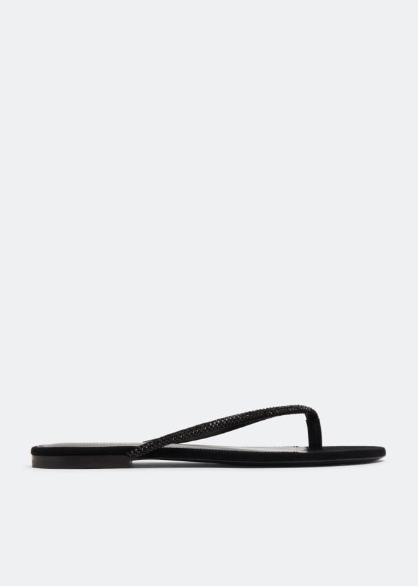 Сандалии Saint Laurent Joni Flat, черный