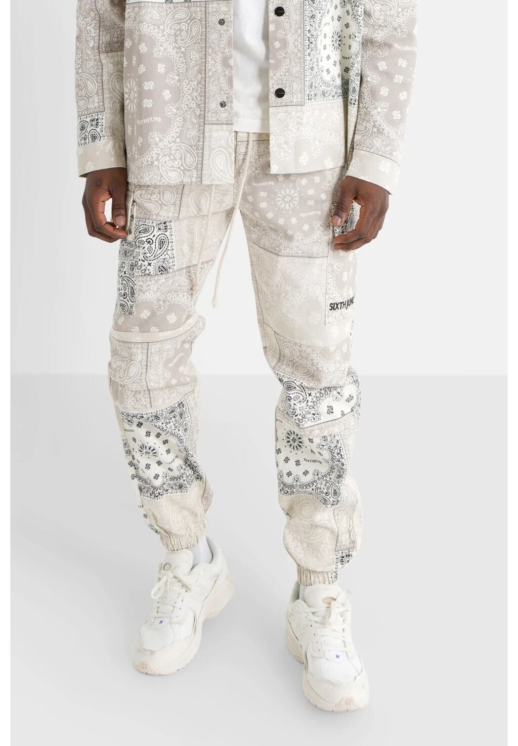 

Брюки карго Bandana Patchwork Pants Sixth June, бежевый