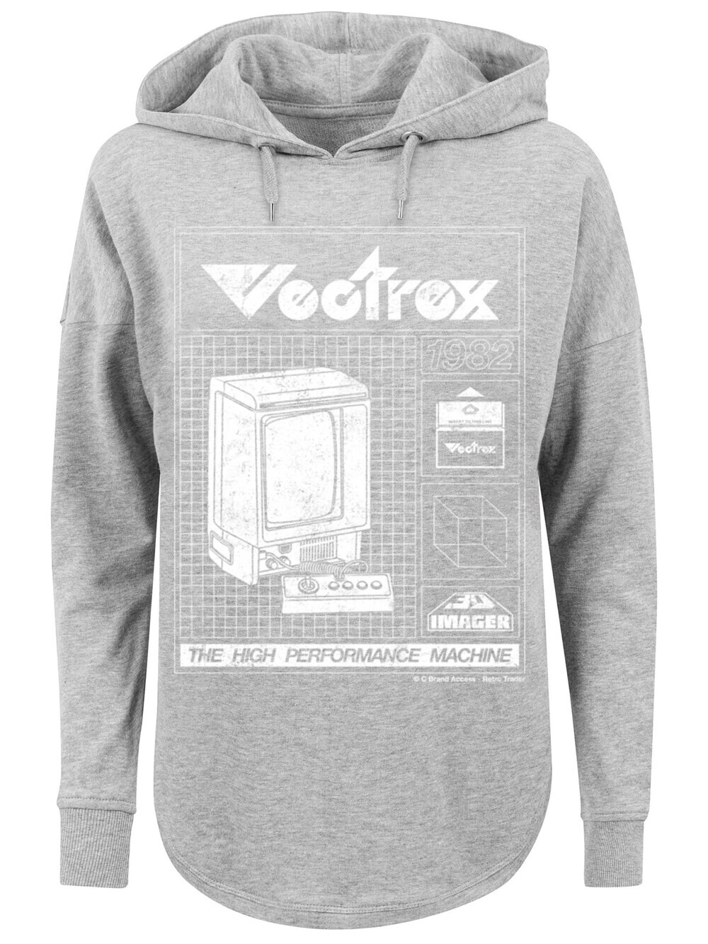 

Толстовка F4Nt4Stic Retro Gaming Vectrex 1982, серый