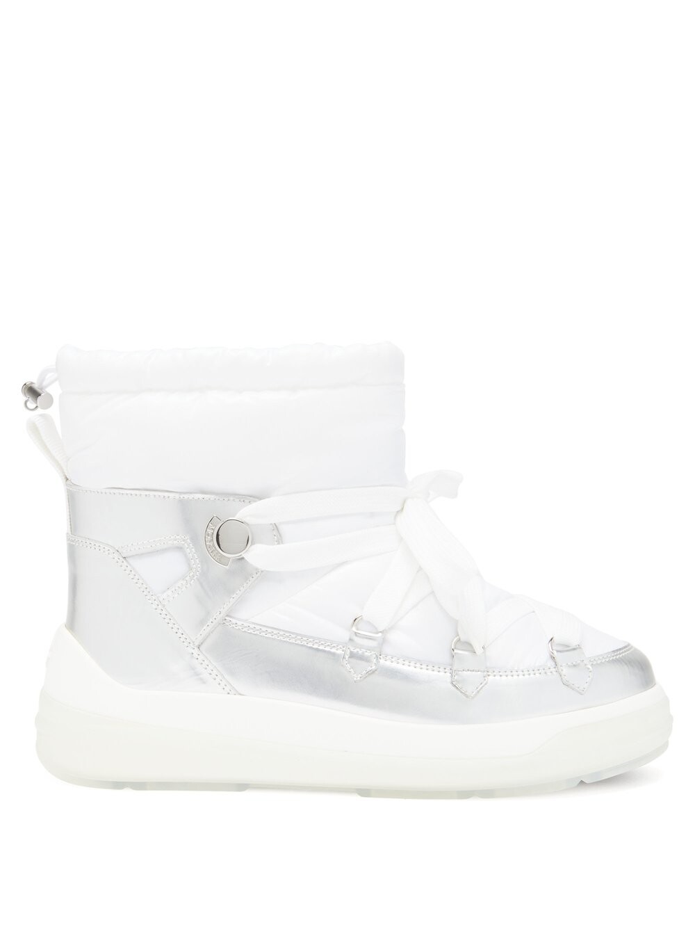 

Зимние ботинки florine из технической кожи и кожи Moncler, белый