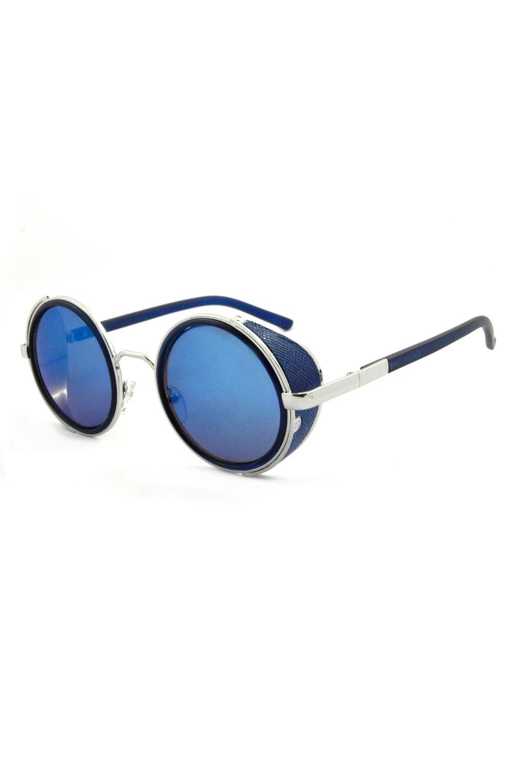 patatran village Круглые солнцезащитные очки Freeman East Village, синий