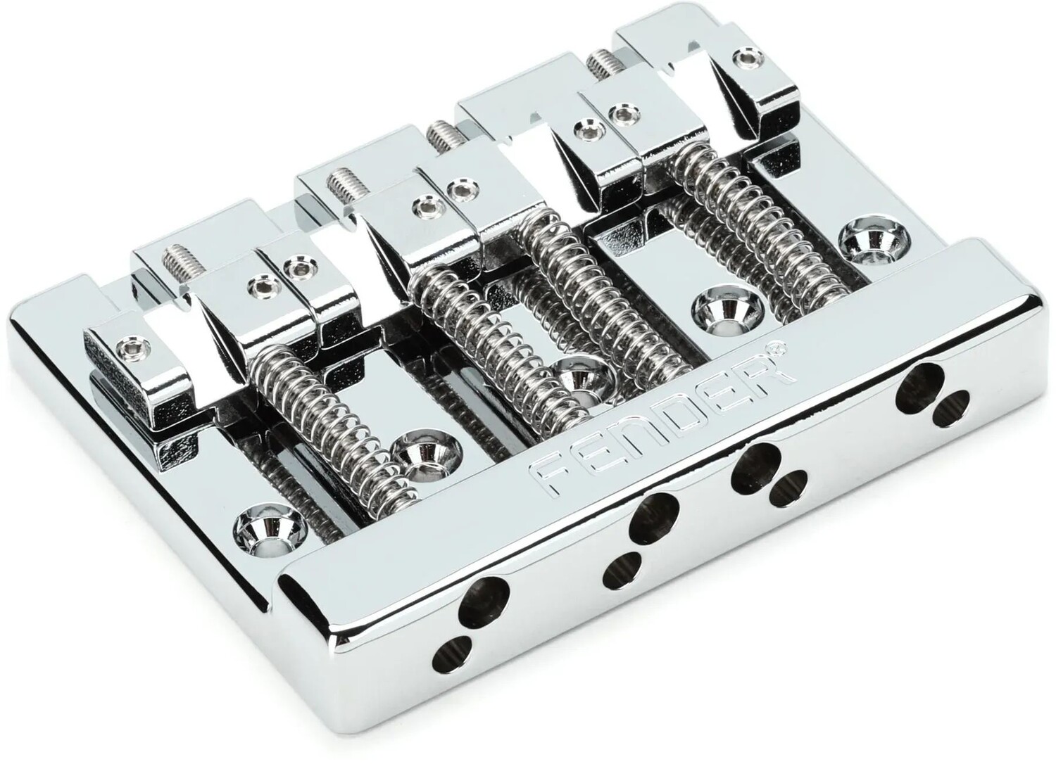 

4-струнный басовый бридж Fender HiMass — хром, с медными седлами