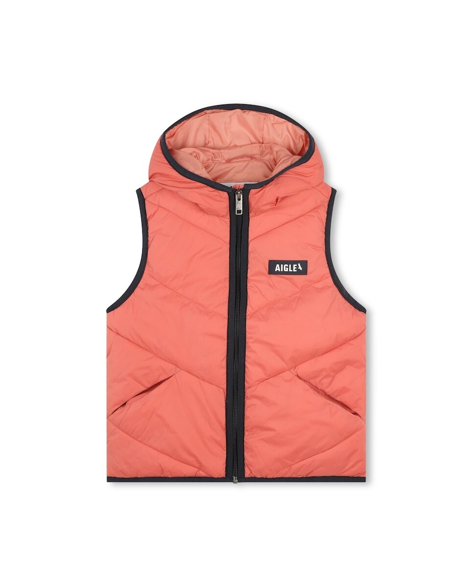 

Утепленный жилет с капюшоном Aigle, розовый