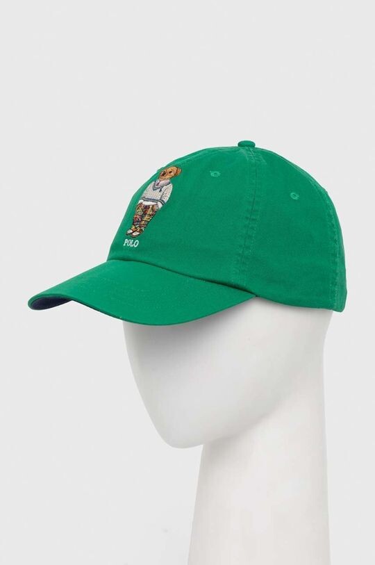 

Хлопковая бейсболка Polo Ralph Lauren, зеленый