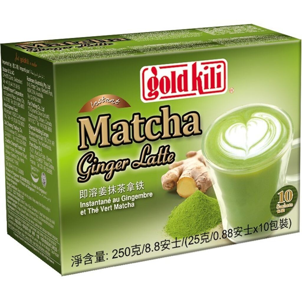 

[ 5x 250 г (50x25 г) ] GOLD KILI Растворимый имбирный латте MATCHA | Имбирный латте