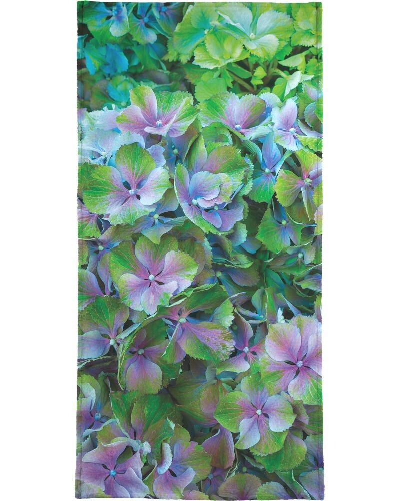 

Полотенце для ванной Juniqe Hortensia, цвет Blau & Grün