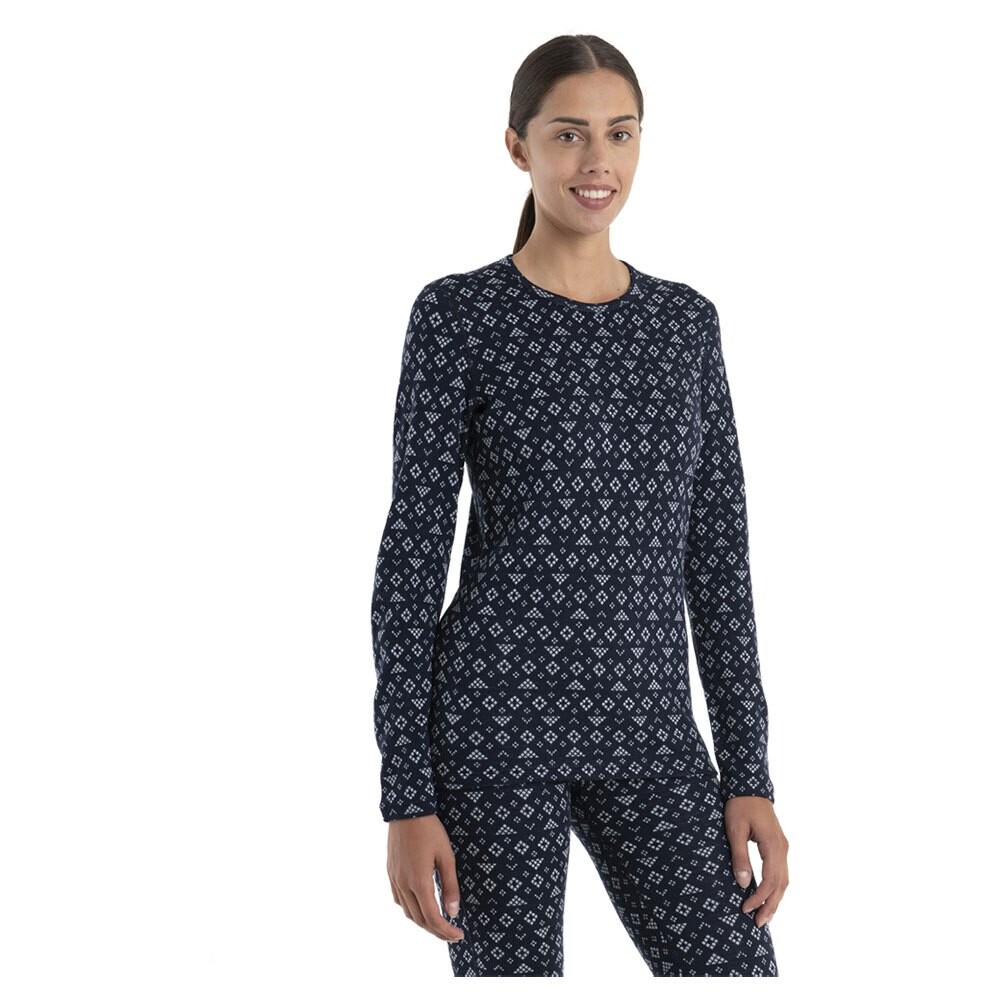 

Базовый слой Icebreaker Vertex Crewe First Snow Merino, синий