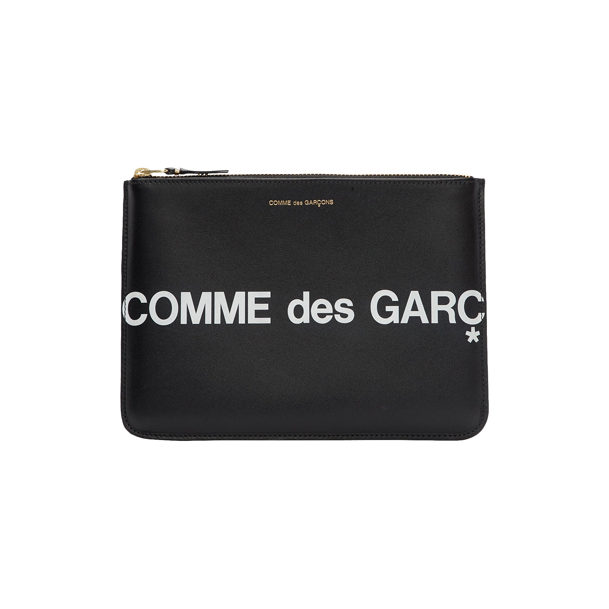 цена Большой кошелек с логотипом Comme des Garçons, черный