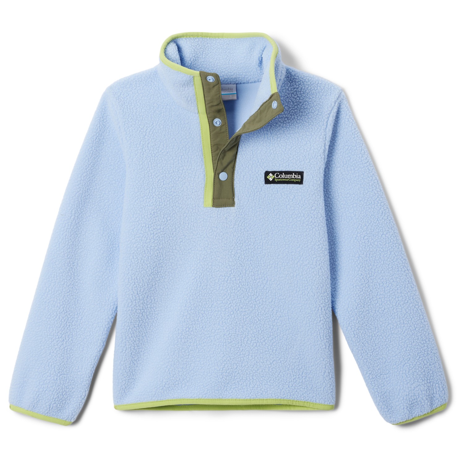 Флисовый свитер Columbia Kid's Helvetia Half Snap Fleece, цвет Whisper/Stone Green