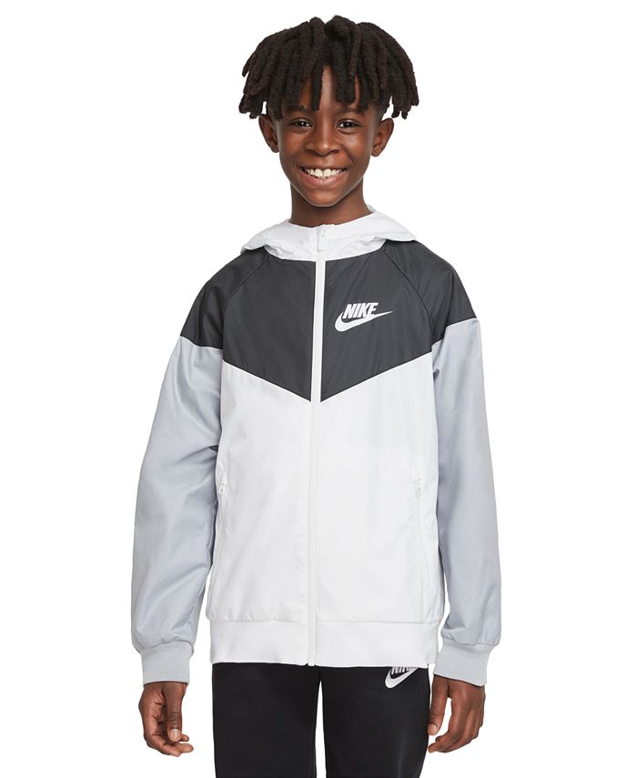 Спортивная куртка Windrunner для мальчиков Nike, белый