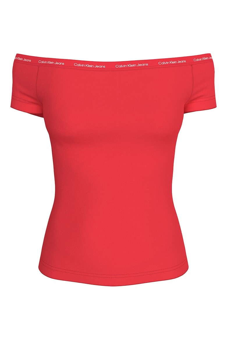 

Футболка с открытыми плечами Calvin Klein Jeans, красный