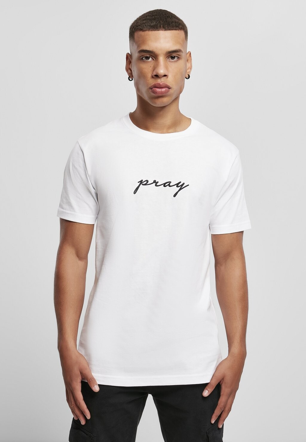 

Футболка с принтом PAY EMBROIDERY Mister Tee, белый