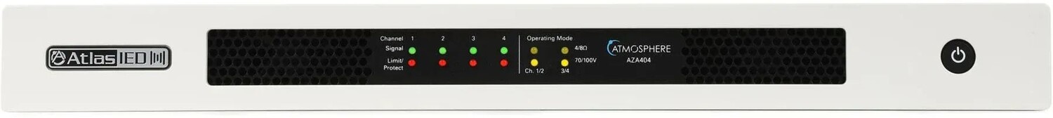 

AtlasIED Атмосфера AZA404 Сетевой 4-канальный усилитель мощности мощностью 400 Вт