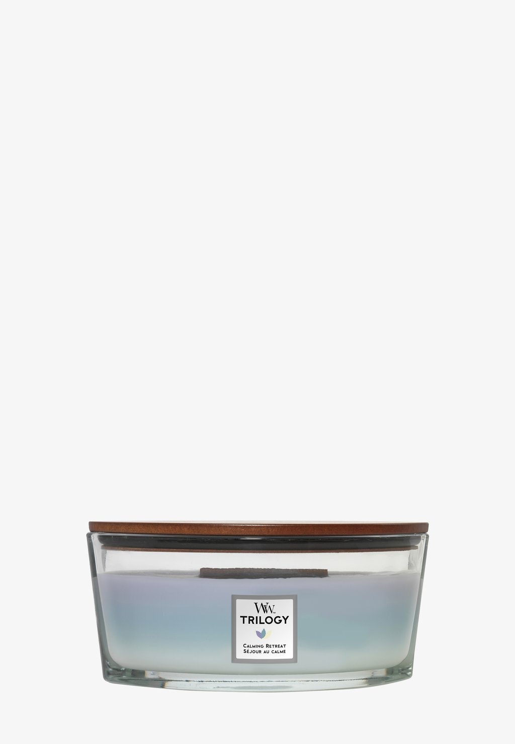 Ароматическая свеча Ellipse Jar Trilogy Calming Retreat Woodwick, цвет mixed ароматическая свеча ellipse jar warm wool woodwick бежевый