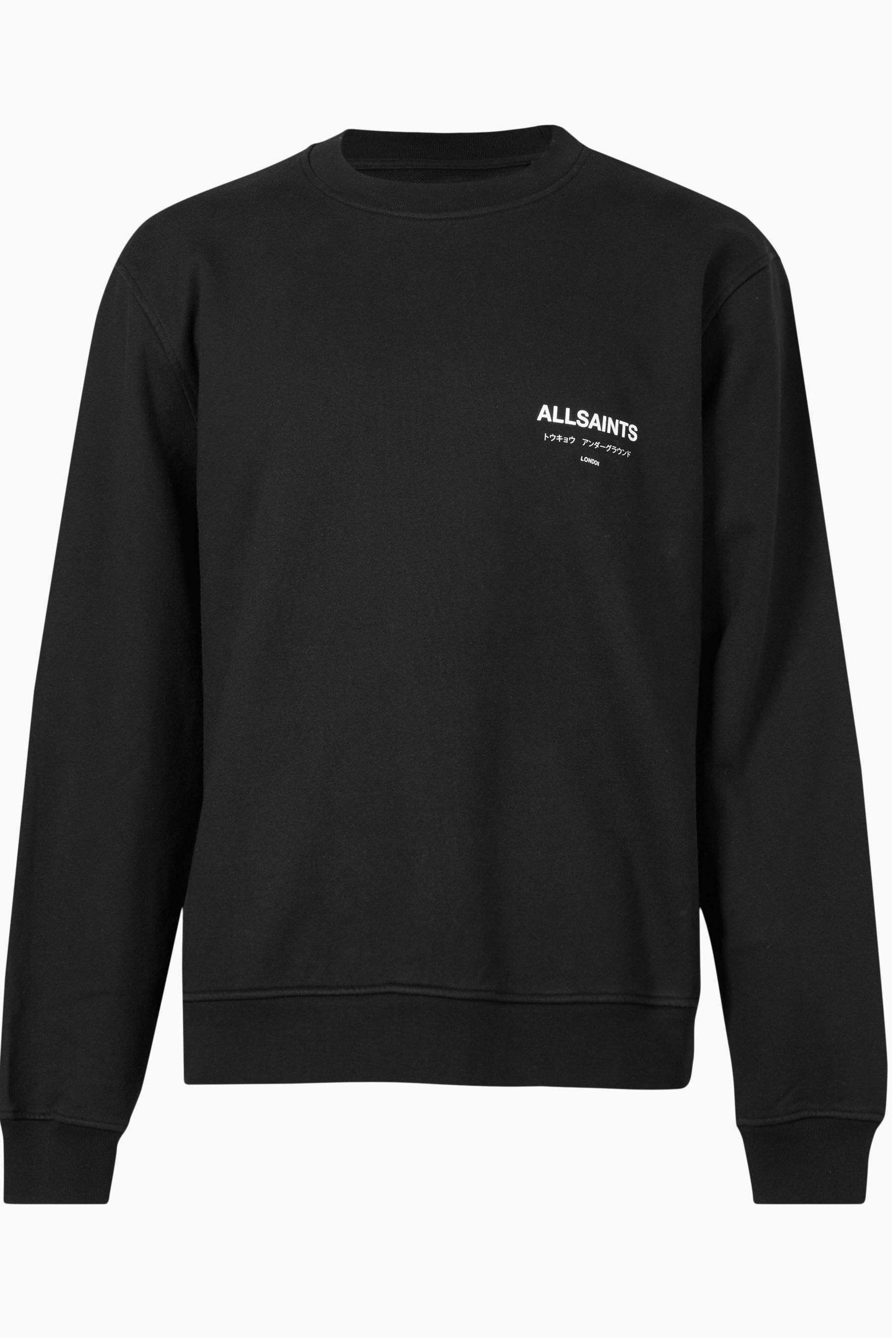 

AllSaints Underground Черный свитер с круглым вырезом All Saints, черный