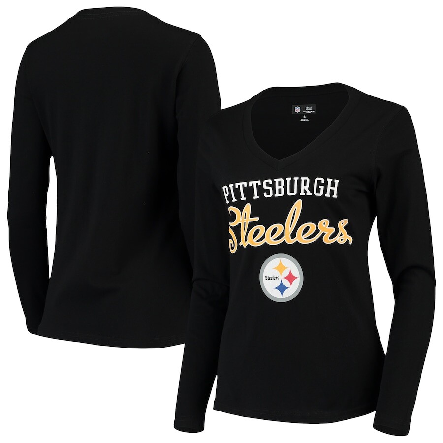 

Футболка с длинным рукавом G-III 4Her by Carl Banks Pittsburgh Steelers, черный