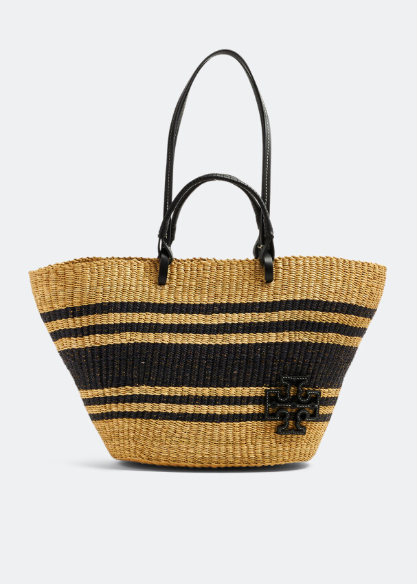 

Сумка-тоут Tory Burch Ella Striped Basket, бежевый