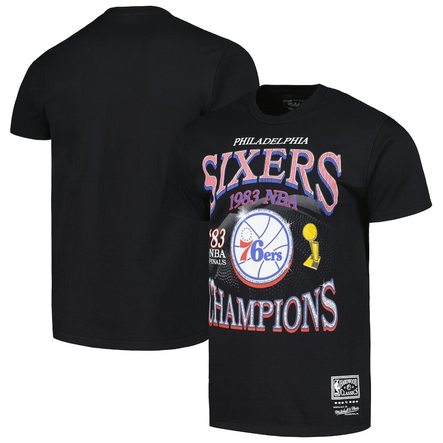 

Футболка с коротким рукавом Mitchell & Ness Philadelphia 76Ers, черный