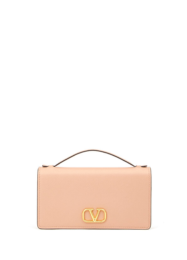 Женская кожаная сумка с логотипом в виде пудры Valentino Garavani
