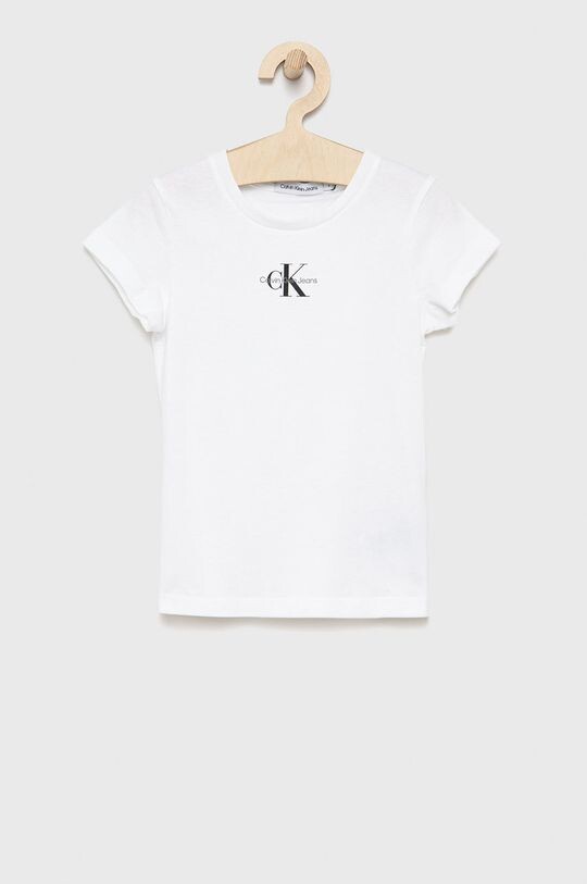 

Детская хлопковая футболка Calvin Klein Jeans IG0IG01470.9BYY, белый