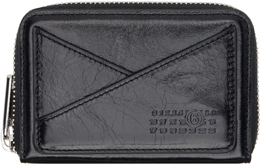 

Черный кошелек на шести молниях Mm6 Maison Margiela