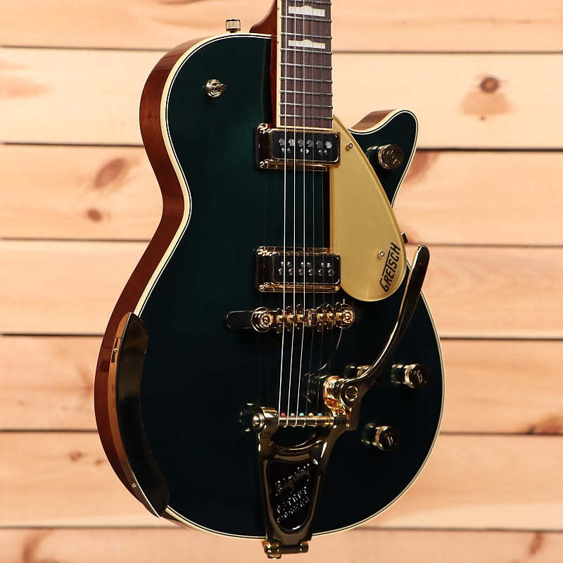 

Электрогитара Gretsch G6128T-57 Vintage Select '57 Duo Jet with Bigsby - Cadillac Green - JT23072635 - PLEK'd