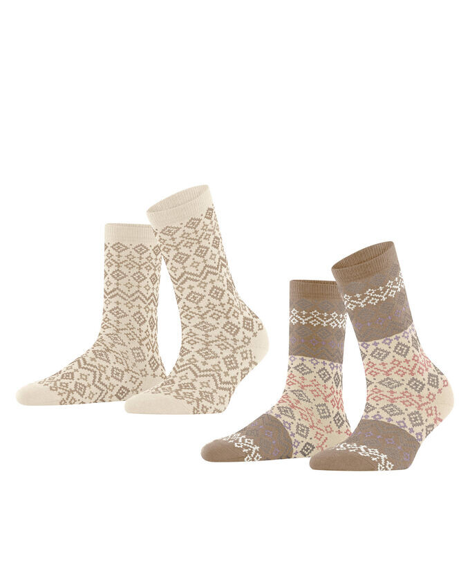 

Носки Fair Isle, 2 пары Esprit, мультиколор