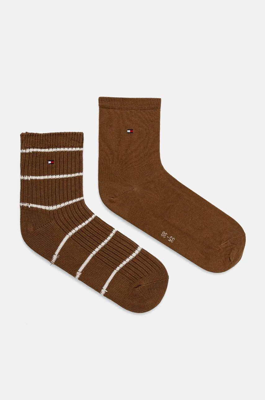 

Носки Tommy Hilfiger, 2 пары, коричневый